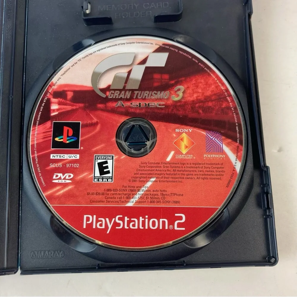 PS2 Gran Turismo 3 A-Spec – Sony Playstation 2 Greatest Hits With Manual